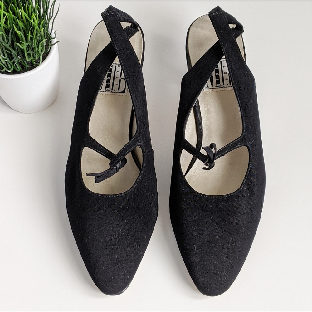 MB MIXES BLUES Heels Shoes Black